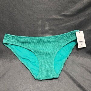 Medium Swim Ruched Bikini Bottom Aquamarine NWT